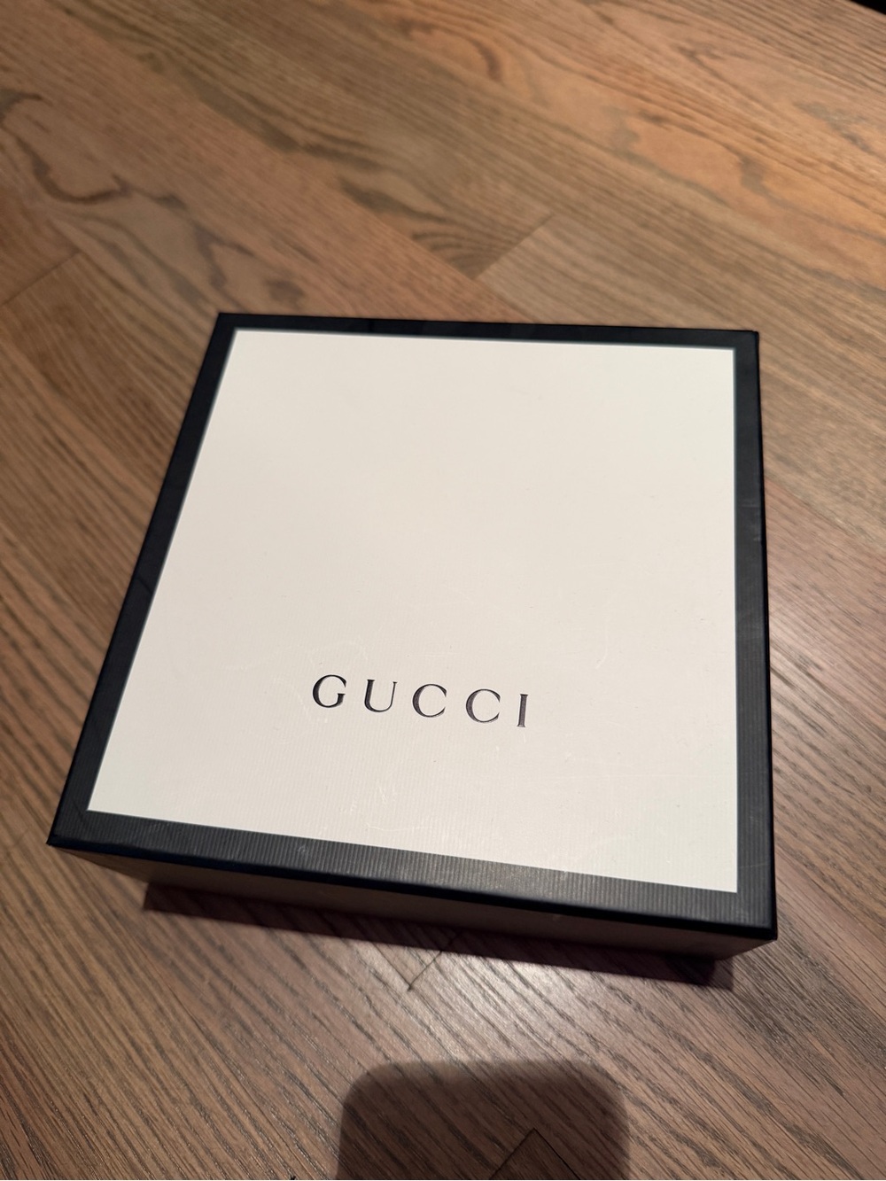 Gucci White Box with Black Trim empty